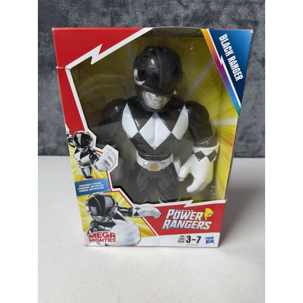 Playskool Heroes SABAN's Power Rangers Black Ranger Action Figure Mega Mighties